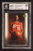 LeBron James 2003 Upper Deck LeBron James Box Set #20 Wise Beyond His Years RC (BCCG 10) at PristineAuction.com