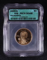 2005-S Sacagawea $1 Dollar Coin (ICG Proof 70 Deep Cameo) at PristineAuction.com