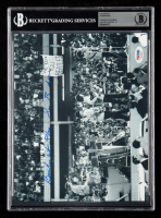 Sid Bernstein Signed Beatles 8x10 Photo Inscribed "Beatles at Shea" (BGS Auto 10) at PristineAuction.com