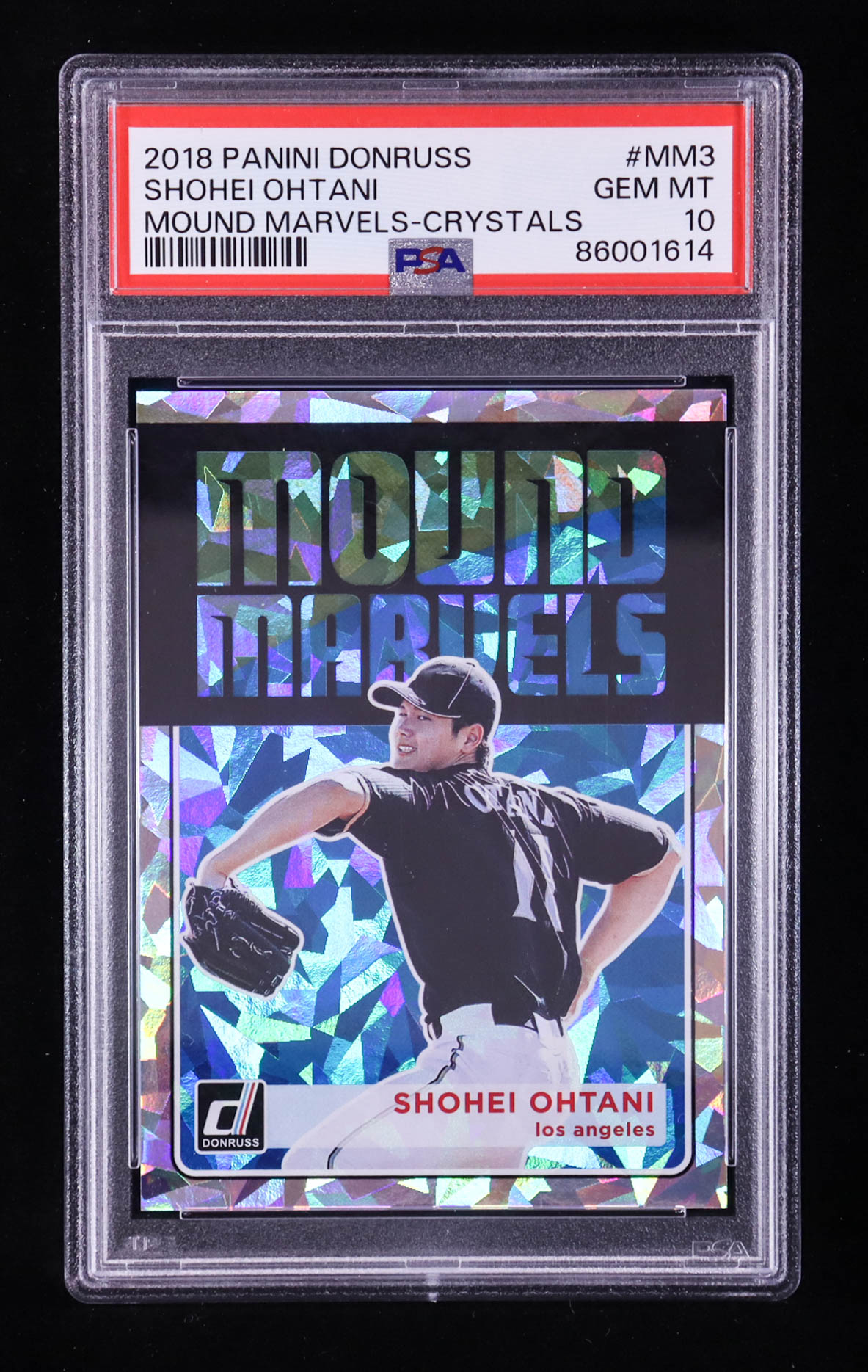Shohei Ohtani 2018 Donruss Mound Marvels Crystals #3 RC (PSA 10) at PristineAuction.com Shohei Ohtani 2018 Donruss Mound Marvels Crystals #3 RC (PSA 10) at PristineAuction.com