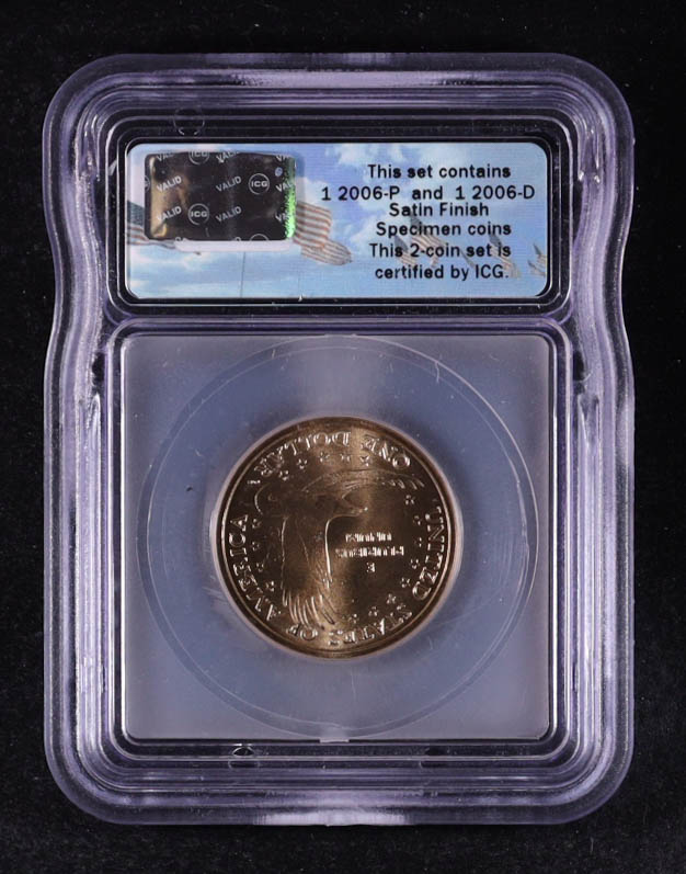 2006-D Sacagawea $1 Dollar Coin #229/2006 - First Day Issue - Satin Finish (ICG SP69) at PristineAuction.com 2006-D Sacagawea $1 Dollar Coin #229/2006 - First Day Issue - Satin Finish (ICG SP69) at PristineAuction.com