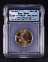 2006-D Sacagawea $1 Dollar Coin #229/2006 - First Day Issue - Satin Finish (ICG SP69) at PristineAuction.com