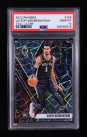 Victor Wembanyama 2023-24 Panini Phoenix Teal Lazer #256 RC (PSA 10) at PristineAuction.com
