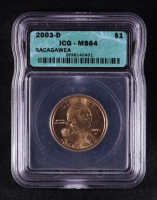 2003-D Sacagawea $1 Dollar Coin (ICG MS64) at PristineAuction.com