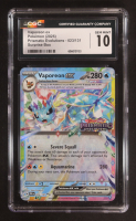 Vaporeon ex 2025 Pokemon TCG Scarlet & Violet Prismatic Evolutions Promos #023 (CGC 10) at PristineAuction.com