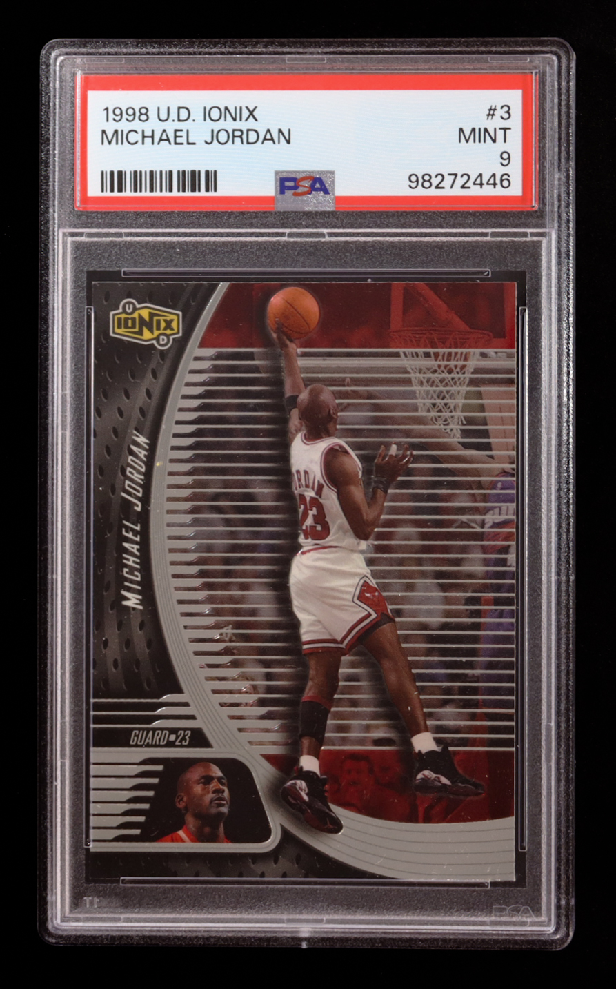 Michael Jordan 1998-99 UD Ionix #3 (PSA 9) at PristineAuction.com Michael Jordan 1998-99 UD Ionix #3 (PSA 9) at PristineAuction.com