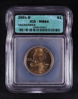 2001-D Sacagawea $1 Dollar Coin (ICG MS64) at PristineAuction.com