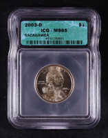 2003-D Sacagawea $1 Dollar Coin (ICG MS65) at PristineAuction.com
