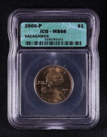 2000-P Sacagawea $1 Dollar Coin (ICG MS66) at PristineAuction.com