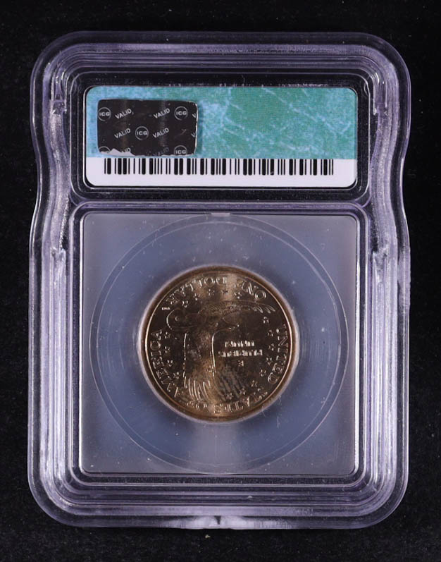 2002-D Sacagawea $1 Dollar Coin (ICG MS64) at PristineAuction.com 2002-D Sacagawea $1 Dollar Coin (ICG MS64) at PristineAuction.com