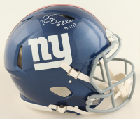 Phil Simms Signed Giants Full-Size Speed Helmet Inscribed "SBXXI MVP" (Beckett) at PristineAuction.com