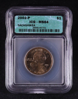 2002-P Sacagawea $1 Dollar Coin (ICG MS64) at PristineAuction.com