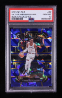 Victor Wembanyama 2023-24 Select Prizms Blue Cracked Ice #87 RC (PSA 10) at PristineAuction.com