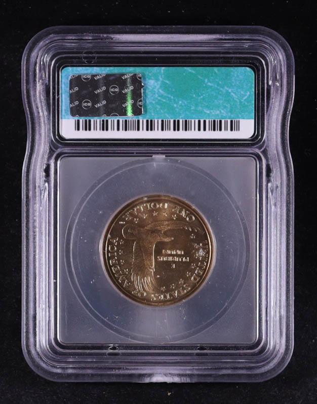 2005-D Sacagawea $1 Dollar Coin - Satin Finish (ICG SP65) at PristineAuction.com 2005-D Sacagawea $1 Dollar Coin - Satin Finish (ICG SP65) at PristineAuction.com