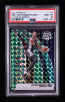 Victor Wembanyama 2023-24 Panini Mosaic Elevate Mosaic Green #18 RC (PSA 10) at PristineAuction.com