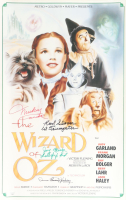 "The Wizard of Oz" 16x24 Poster Cast-Signed by (4) with Mickey Carroll, Jerry Maren, Karl Slover, & Donna Stewart Hardway with Multiple Inscriptions (JSA) at PristineAuction.com