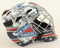 Henrik Lundqvist Signed Rangers Full-Size Goalie Mask Inscribed "HOF 23" & "2012 Vezina" & "459 Wins" (Fanatics) at PristineAuction.com