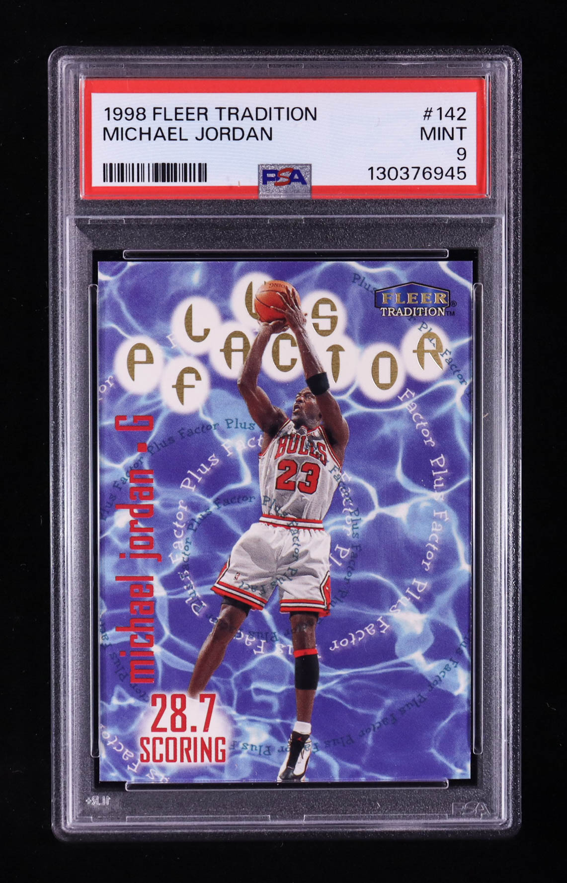 Michael Jordan 1998-99 Fleer #142 PF (PSA 9) at PristineAuction.com Michael Jordan 1998-99 Fleer #142 PF (PSA 9) at PristineAuction.com