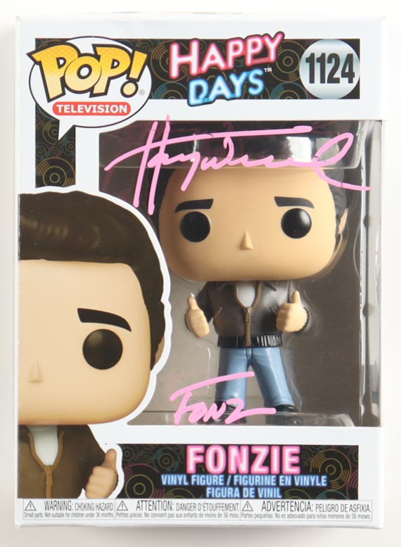 Henry Winkler Signed "Happy Days" #1124 Fonzie Funko Pop! Vinyl Figure Inscribed "Fonz" (Beckett) at PristineAuction.com Henry Winkler Signed "Happy Days" #1124 Fonzie Funko Pop! Vinyl Figure Inscribed "Fonz" (Beckett) at PristineAuction.com