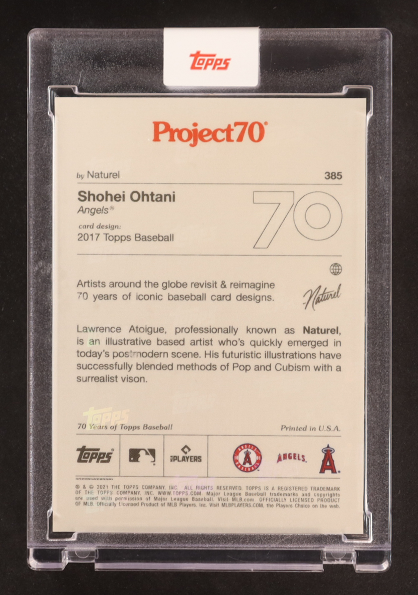 Shohei Ohtani 2021 Topps Project70 #385 Naturel at PristineAuction.com Shohei Ohtani 2021 Topps Project70 #385 Naturel at PristineAuction.com