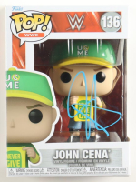 John Cena Signed WWE #136 Funko Pop! Vinyl Figure (AWM) at PristineAuction.com