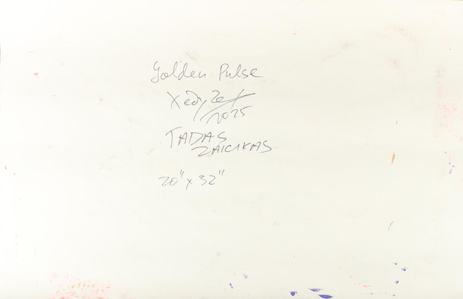 "Golden Pulse" 2025 24x36 Original Painting on Canvas by Tadas Zaicikas | TedyZet (Zaicikas) at PristineAuction.com "Golden Pulse" 2025 24x36 Original Painting on Canvas by Tadas Zaicikas | TedyZet (Zaicikas) at PristineAuction.com