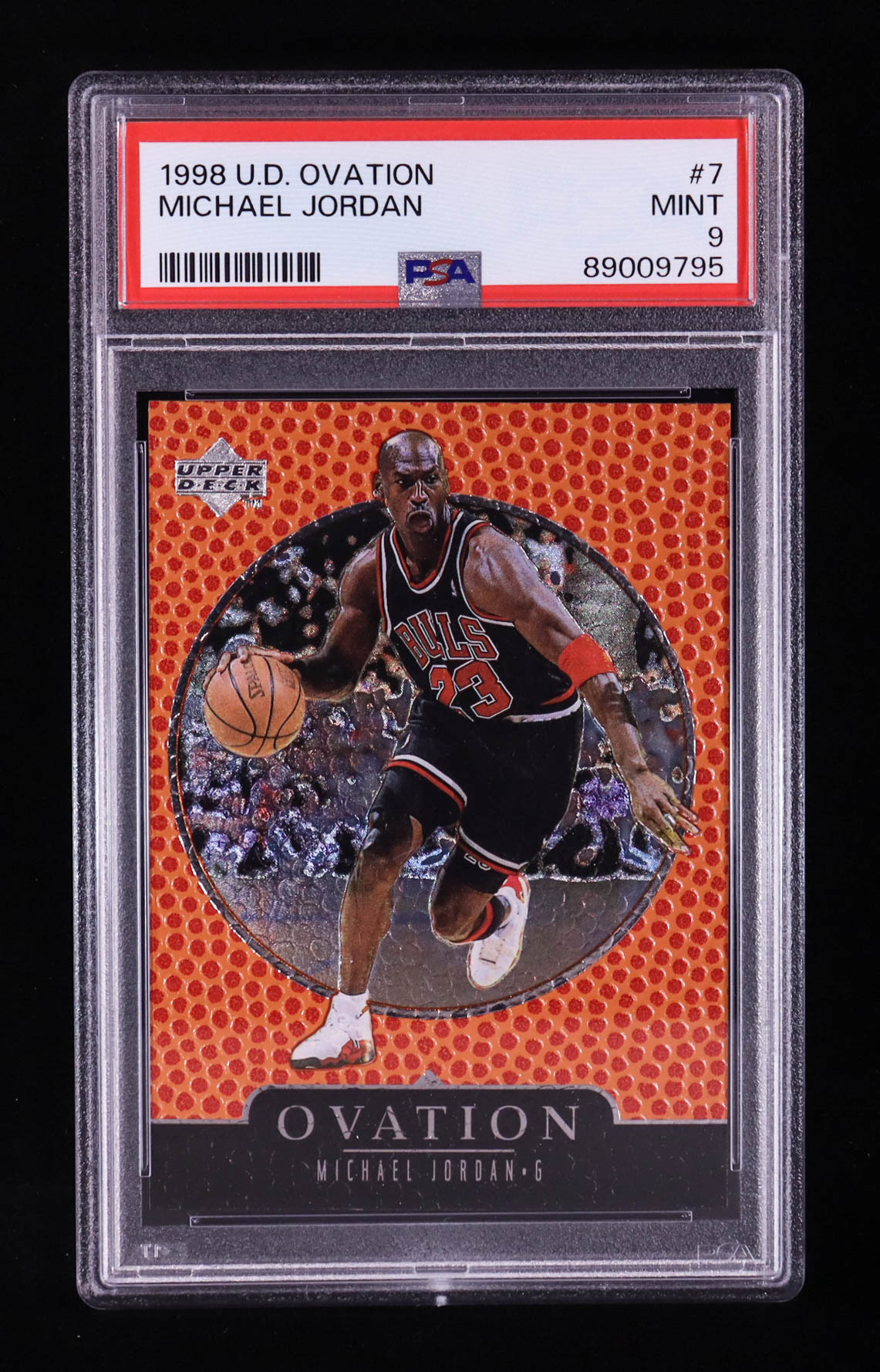 Michael Jordan 1998-99 Upper Deck Ovation #7 (PSA 9) at PristineAuction.com Michael Jordan 1998-99 Upper Deck Ovation #7 (PSA 9) at PristineAuction.com