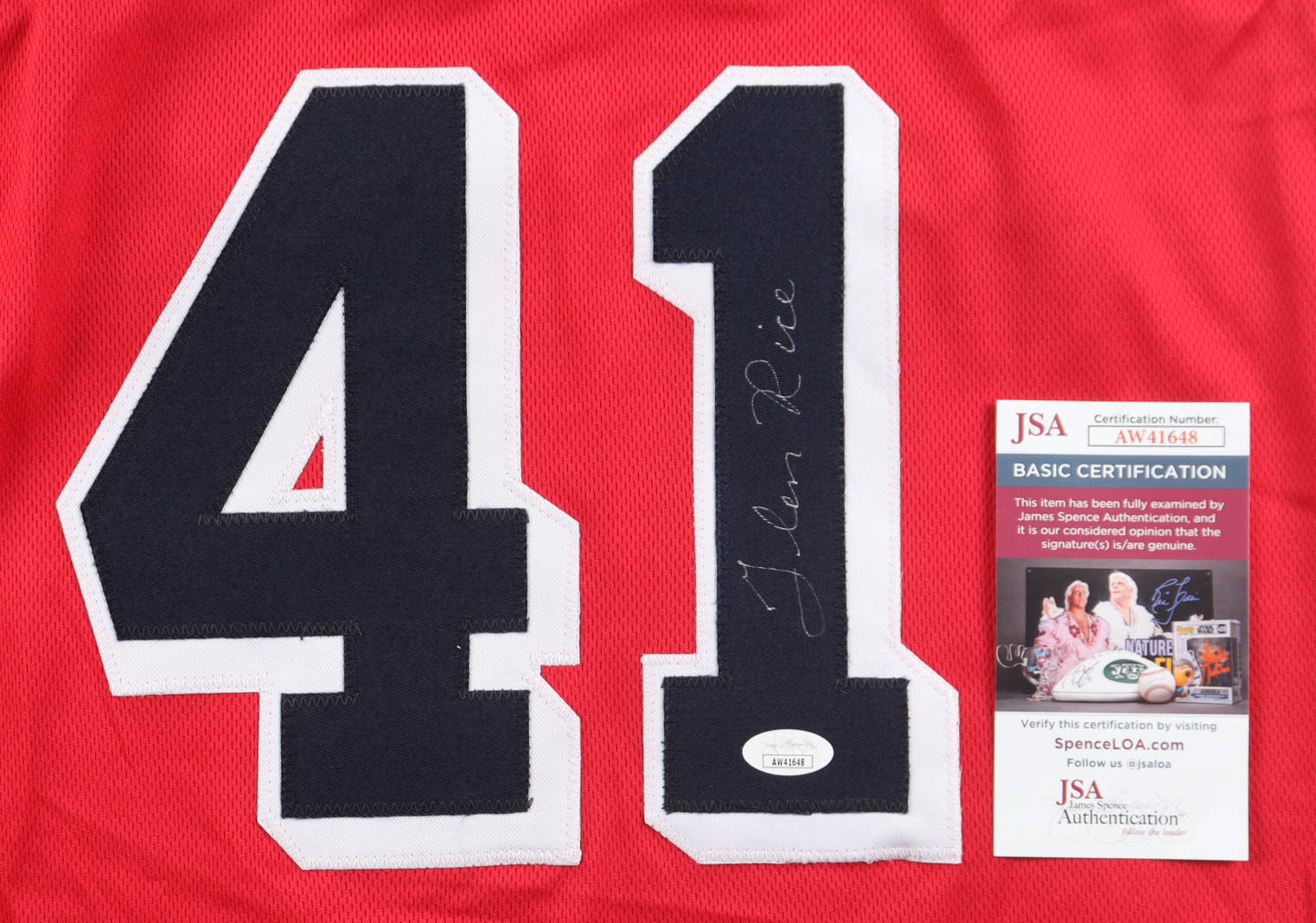 Glen Rice Signed Jersey (JSA) at PristineAuction.com Glen Rice Signed Jersey (JSA) at PristineAuction.com