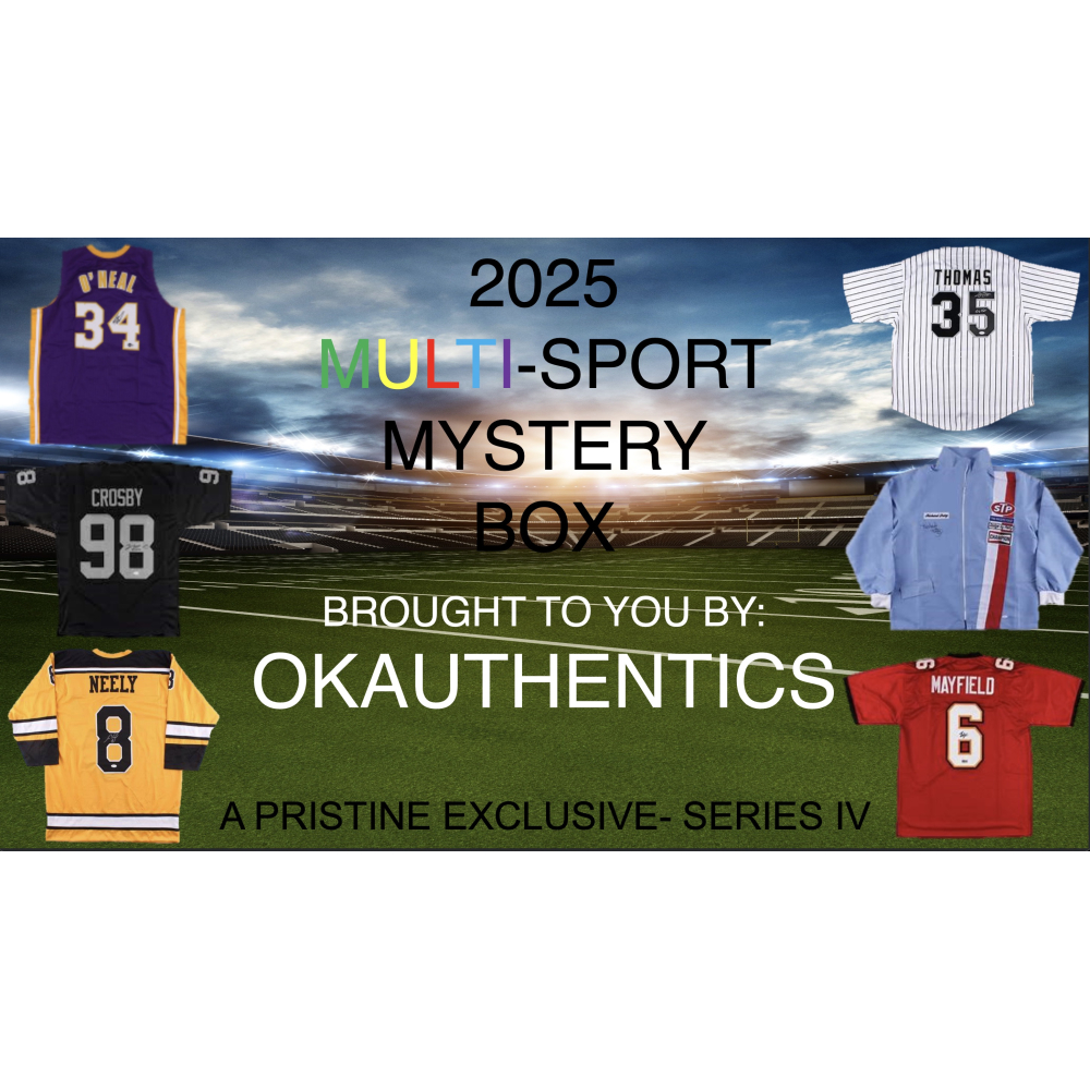 OKAUTHENTICS 2025 Multi-Sport Jersey Mystery Box - Series IV at PristineAuction.com