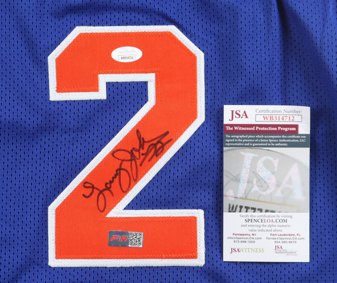 Larry Johnson Signed Jersey (JSA) at PristineAuction.com Larry Johnson Signed Jersey (JSA) at PristineAuction.com