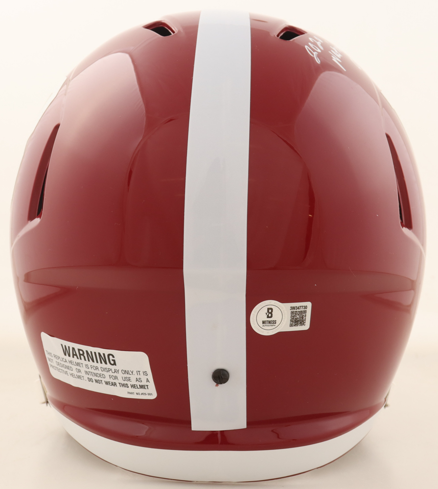 Quandarrius Robinson Signed Alabama Crimson Tide Full-Size Speed Helmet Inscribed "2020 National Champs" (Beckett) at PristineAuction.com Quandarrius Robinson Signed Alabama Crimson Tide Full-Size Speed Helmet Inscribed "2020 National Champs" (Beckett) at PristineAuction.com