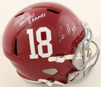 Quandarrius Robinson Signed Alabama Crimson Tide Full-Size Speed Helmet Inscribed "2020 National Champs" (Beckett) at PristineAuction.com