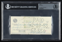 Sam Snead Signed Pan American Bank of Miami Check (BGS) at PristineAuction.com