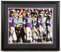 Vikings "Purple People Eaters" Custom Framed Photo Display Signed by (4) with Carl Eller, Jim Marshall, Gary Larsen & Alan Page (Beckett) at PristineAuction.com