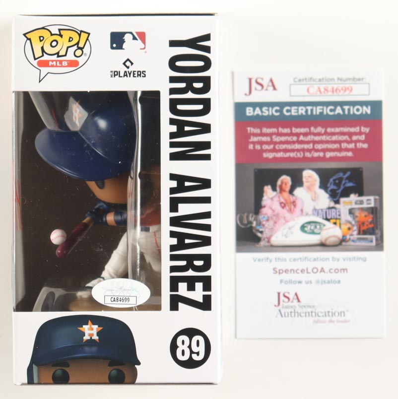 Yordan Alvarez Signed Astros #89 Funko Pop! Vinyl Figure (JSA) at PristineAuction.com Yordan Alvarez Signed Astros #89 Funko Pop! Vinyl Figure (JSA) at PristineAuction.com