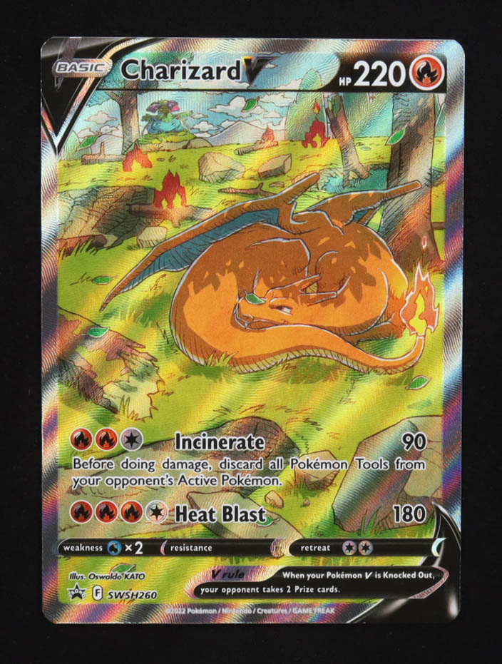 Charizard V 2019-22 Pokemon Sword and Shield Black Star Promos #SWSH260 at PristineAuction.com Charizard V 2019-22 Pokemon Sword and Shield Black Star Promos #SWSH260 at PristineAuction.com