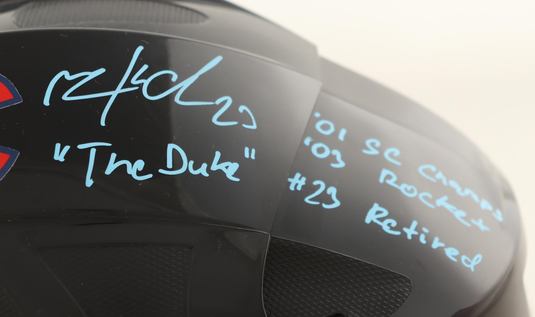 Milan Hejduk Signed Avalanche Full-Size Authentic On-Ice Hockey Helmet With (4) Inscriptions (Beckett) at PristineAuction.com Milan Hejduk Signed Avalanche Full-Size Authentic On-Ice Hockey Helmet With (4) Inscriptions (Beckett) at PristineAuction.com