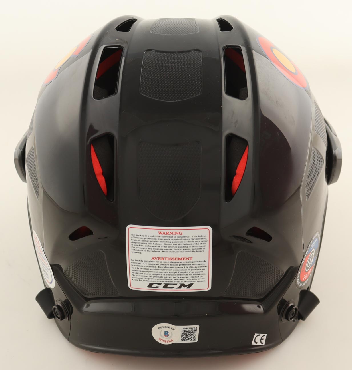 Milan Hejduk Signed Avalanche Full-Size Authentic On-Ice Hockey Helmet With (4) Inscriptions (Beckett) at PristineAuction.com Milan Hejduk Signed Avalanche Full-Size Authentic On-Ice Hockey Helmet With (4) Inscriptions (Beckett) at PristineAuction.com