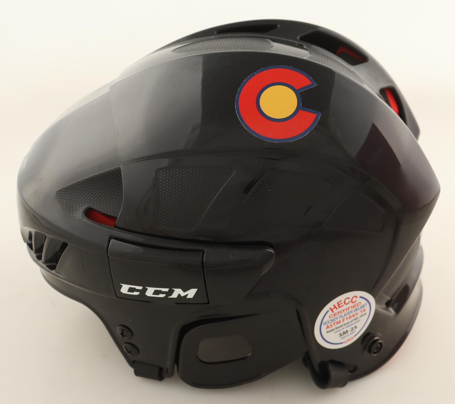 Milan Hejduk Signed Avalanche Full-Size Authentic On-Ice Hockey Helmet With (4) Inscriptions (Beckett) at PristineAuction.com Milan Hejduk Signed Avalanche Full-Size Authentic On-Ice Hockey Helmet With (4) Inscriptions (Beckett) at PristineAuction.com