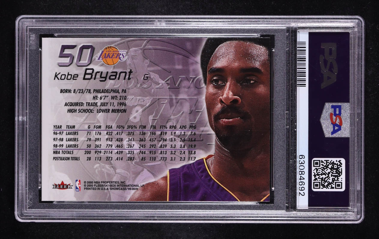 Kobe Bryant 1999-00 Flair Showcase #50 (PSA 9) at PristineAuction.com Kobe Bryant 1999-00 Flair Showcase #50 (PSA 9) at PristineAuction.com