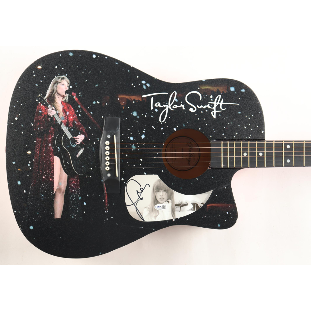Taylor Swift Guitar with Signed Custom Insert Pickguard (JSA) at PristineAuction.com