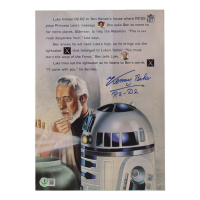 Kenny Baker Signed "Star Wars" 8.5x12 Photo Inscribed "R2-D2" (Beckett) at PristineAuction.com