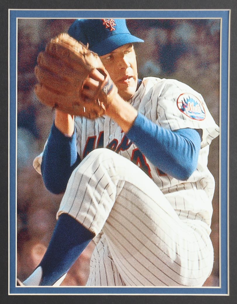 Tom Seaver Signed Custom Framed Cut Display with Jersey & 1969 World Series Pin (JSA) at PristineAuction.com Tom Seaver Signed Custom Framed Cut Display with Jersey & 1969 World Series Pin (JSA) at PristineAuction.com