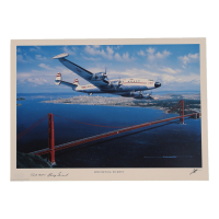 Larry Girard Signed Stan Stokes "Sentimental Journey" Lithograph Inscribed "TWA CAPT." (AIV) at PristineAuction.com