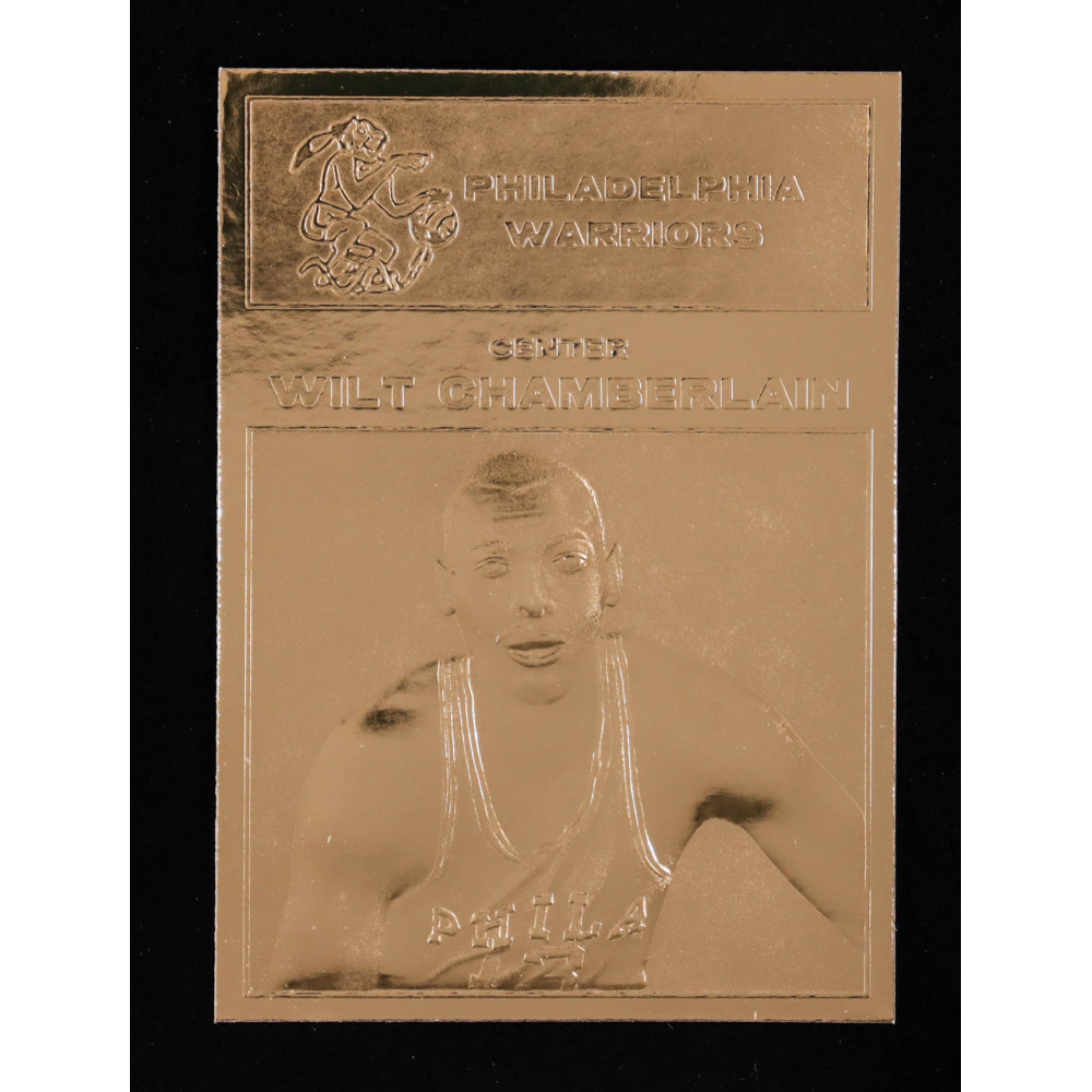 Wilt Chamberlain 2001 Fleer 23KT Gold Card at PristineAuction.com