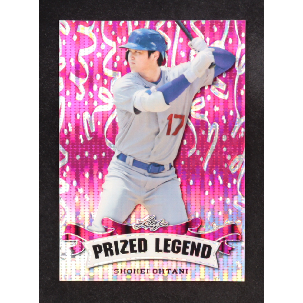 Shohei Ohtani 2023 Leaf Metal Special Release Prized Legend Pulsar Pink #PL18 #7/10 at PristineAuction.com