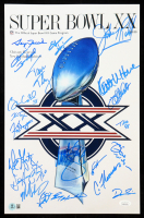 1985 Bears Super Bowl XX 11x17 Photo Team-Signed By (21) with Dan Hampton, Mike Singletary, Tom Thayer, Matt Suhey (Beckett & JSA) at PristineAuction.com