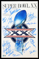 1985 Bears Super Bowl XX 11x17 Photo Team-Signed By (21) with Dan Hampton, Mike Singletary, Tom Thayer, Matt Suhey (Beckett & JSA) at PristineAuction.com