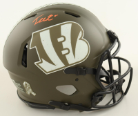 Tee Higgins Signed Bengals Salute to Service Full-Size Authentic On-Field Speed Helmet (Beckett) at PristineAuction.com