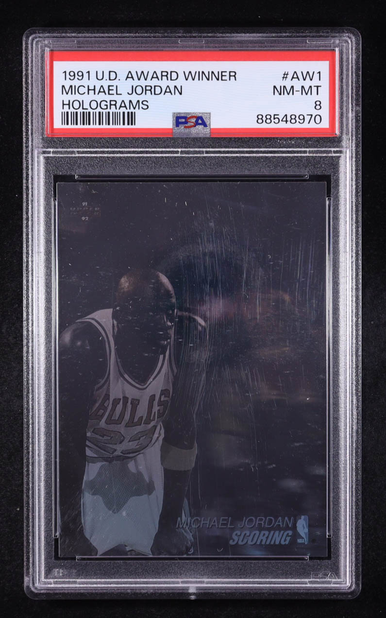Michael Jordan 1991-92 Upper Deck Award Winner Holograms #AW1 (PSA 8) at PristineAuction.com Michael Jordan 1991-92 Upper Deck Award Winner Holograms #AW1 (PSA 8) at PristineAuction.com